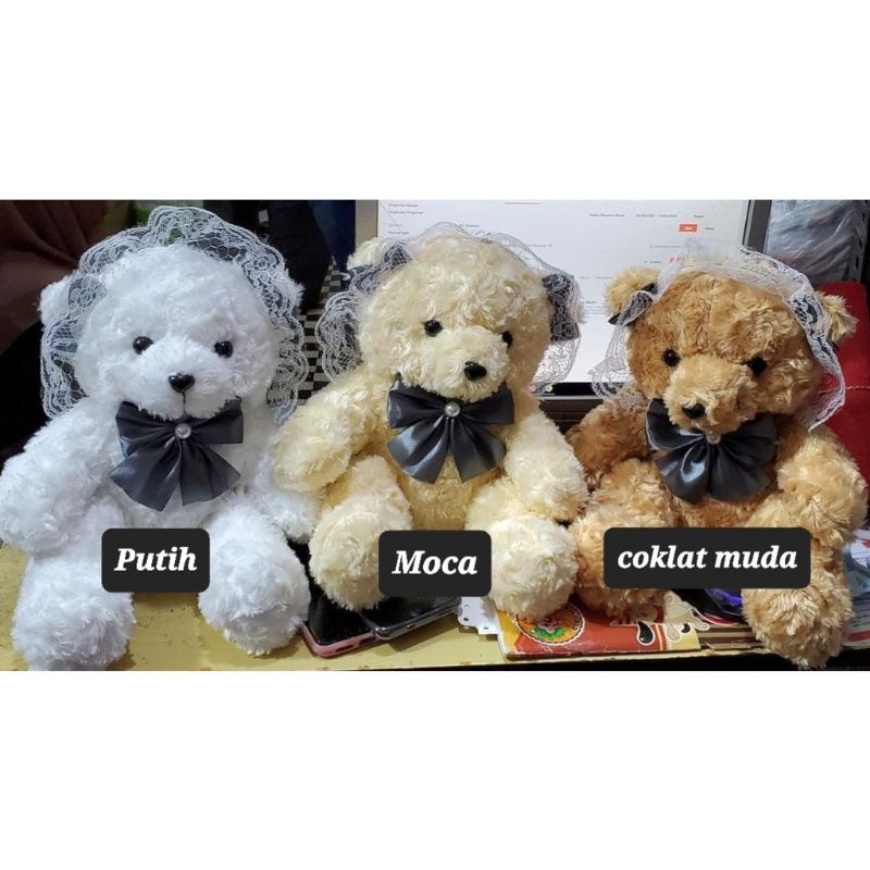 Tas Selempang Wanita Boneka Beruang Tedy Bear Rantai Vita Real Pict