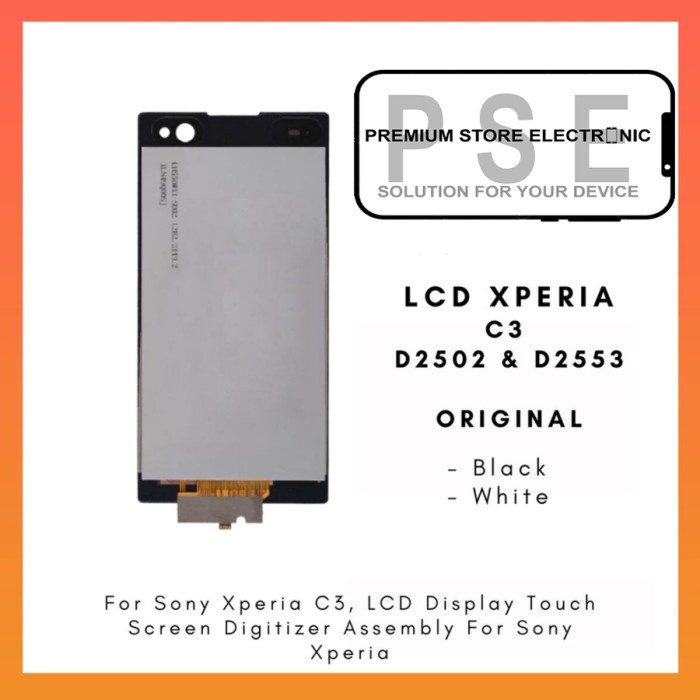 LCD Xperia C3 D2502 D2503 Fullset Touchscreen