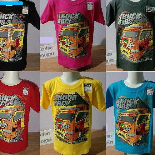 PPR.18Oc22ᶠ ▪ GROSIR KAOS TRUK ANAK/KAOS TRUCK ANAK UMUR 1 SAMPAI 7 TAHUN/KAOS TRUK ANTI GOSIP ANAK/