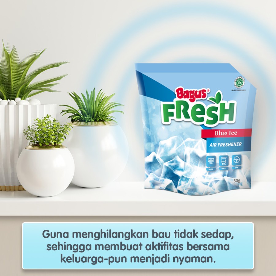 Pengharum Ruangan Bagus Fresh Air Freshener Pouch 50 g Blue Ice