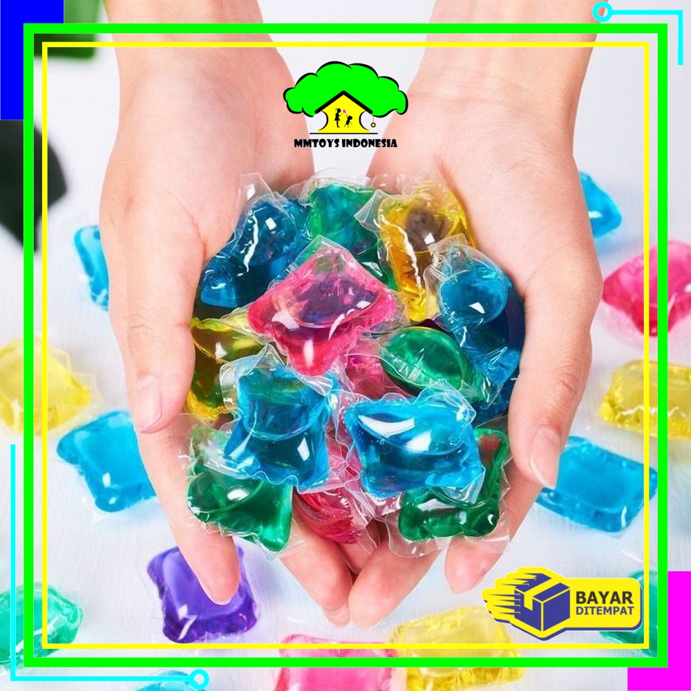 MI-C494 Sabun Cuci Baju Cair Detergen Laundry Ball ISI 100PCS / Sabun Liquid Laundry Gel Soap / Sabu
