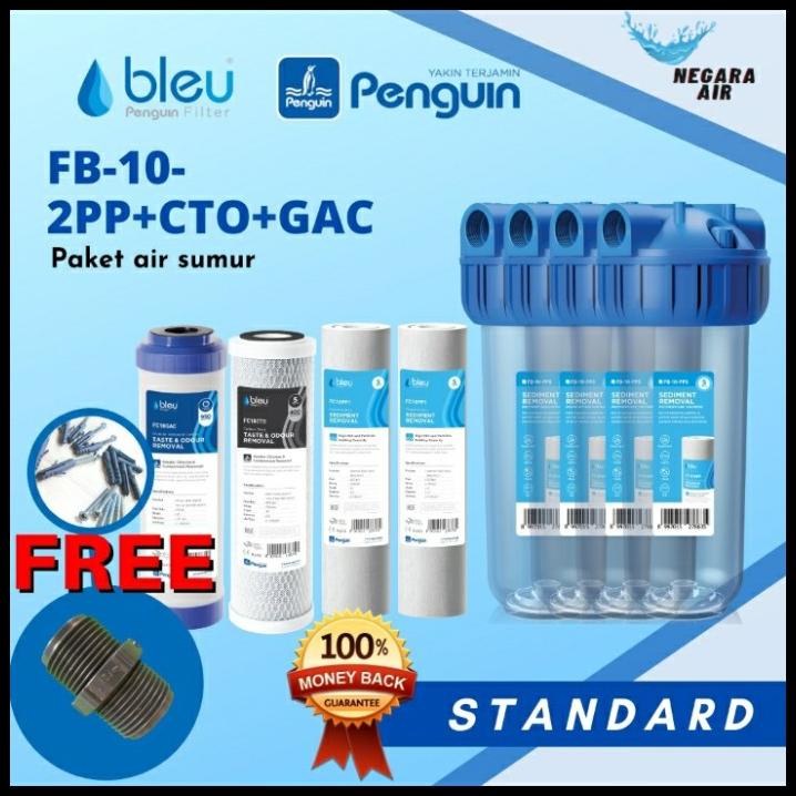 Jual Sale Paket Filter Air Penguin Sumur Pdam Fb Standart Pp