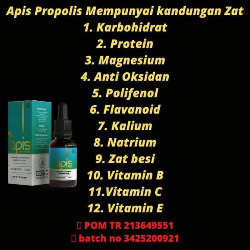 Apis Propolis 100% Asli Propolis