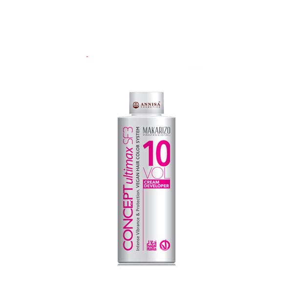 Makarizo Professional Concept Ultimax Cream Developer SF3 2 10 20 30 40 Volume Bottle 135 mL_Cerianti