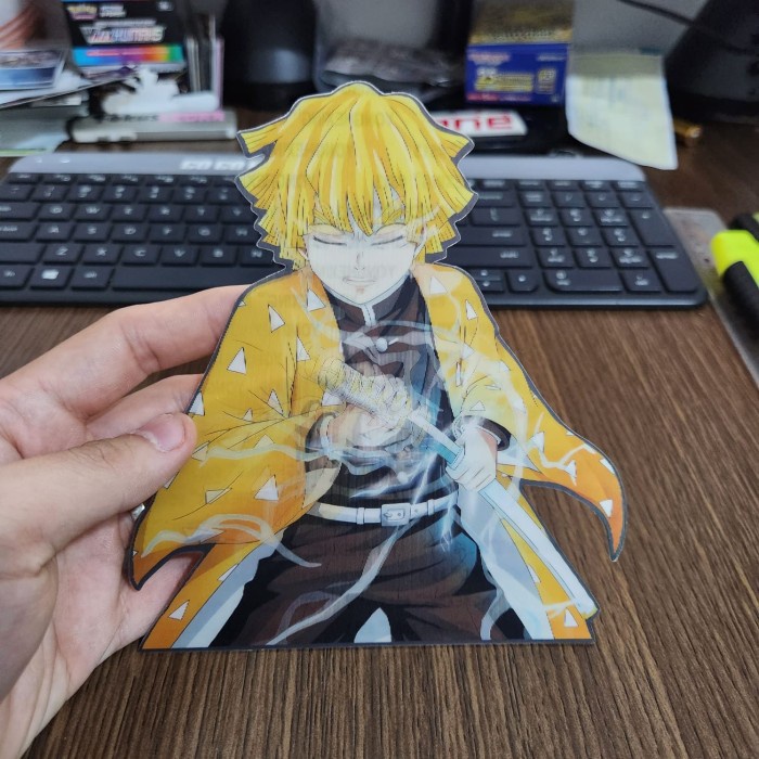 

STIKER 3D MOTION LENTICULAR ANIME - D0033 - Demon Slayer - Zenitsu