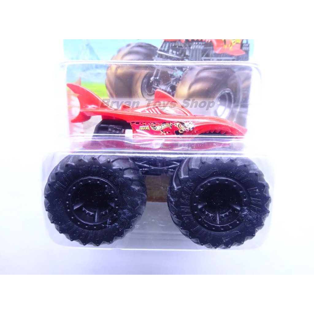 Hot Wheels Mini Monster Trucks Lava Shark Merah