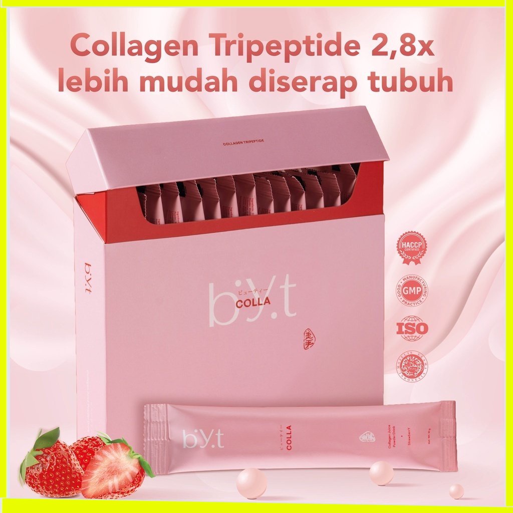 BYT COLLA 16 sachet - Kolagen / Collagen Tripeptide ORI ASLI OFFICIAL STORE DARENSGOWN MAKASSAR