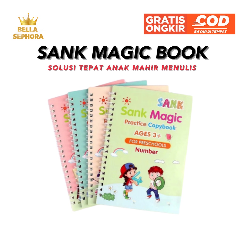 

Buku Belajar Menulis dan Menggambar Anak Sank Magic Book