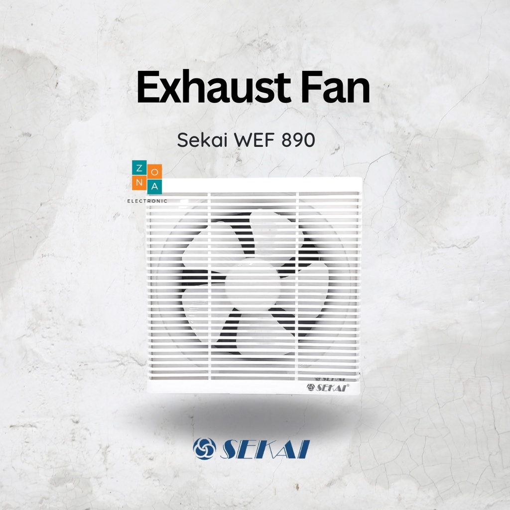 Sekai Exhaust Fan WEF 890 Exhaust Dinding 8 Inch