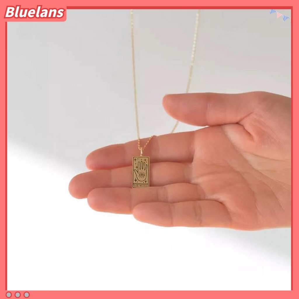 Kalung Rantai Leher Adjustable Bentuk Tarot Bahan Alloy Untuk Unisex