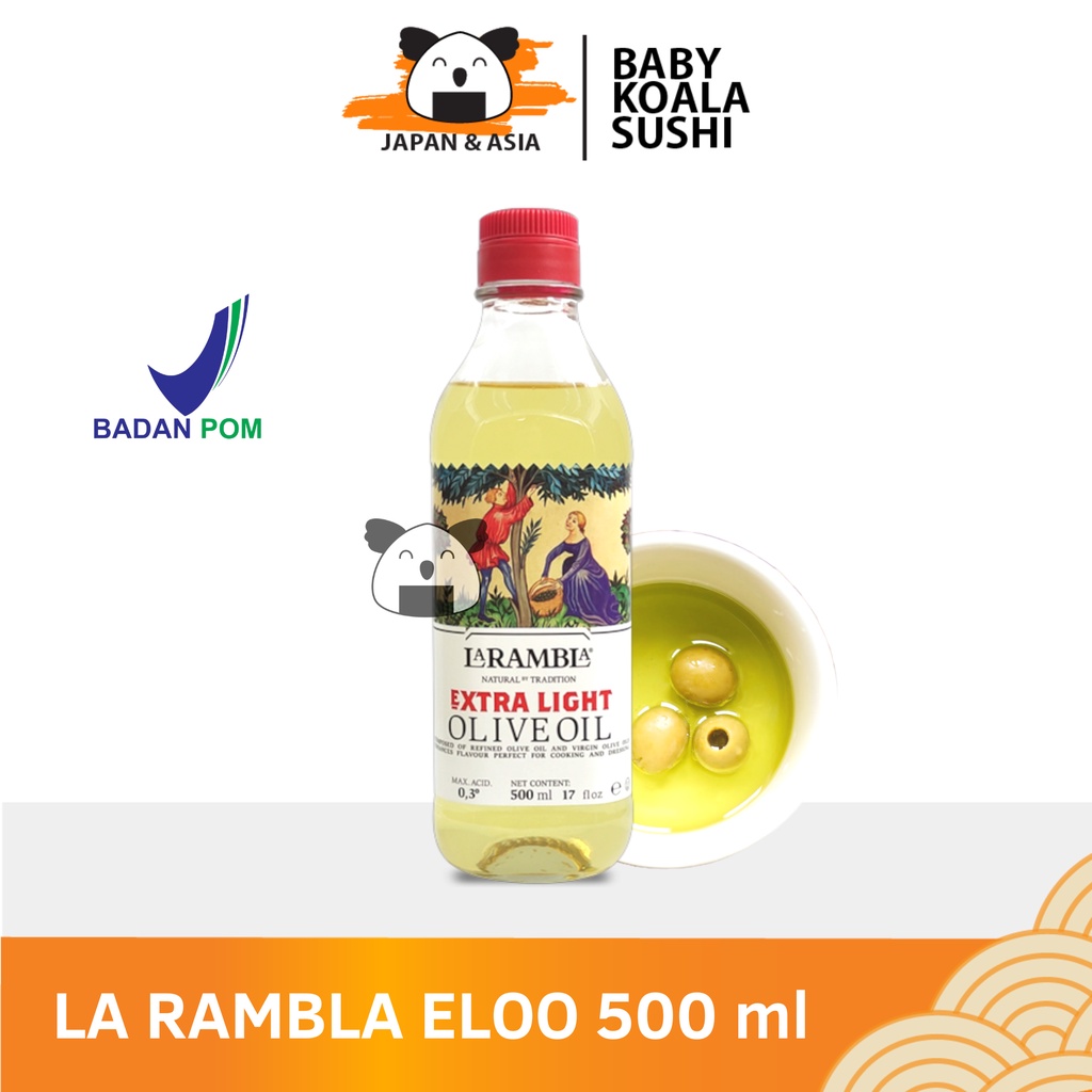 LA RAMBLA Extra Light Olive Oil Minyak Zaitun 500 ml Halal │ ELOO Import Spanyol