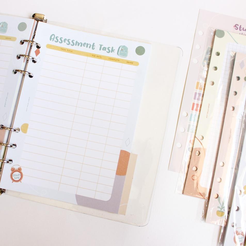 

HZU Paperie Lab - A5 Study Planner Binder Bundle Set (Full Color) 569HBNT