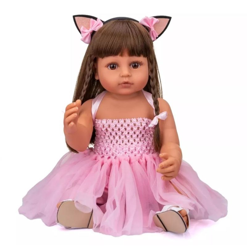 (Ready Stok) SALE BONEKA NPK REBORN BABY FULL SILIKON DARK SKIN 55CM DOLL