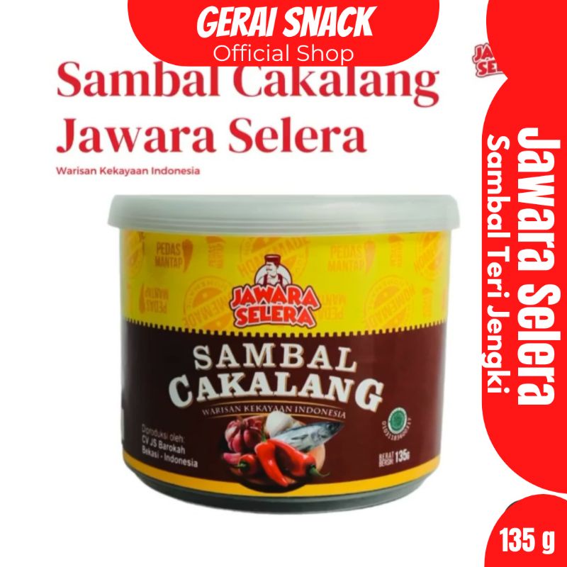 Sambal Cakalang Home Made Jawara Selera Halal Terdaftar (135gr)