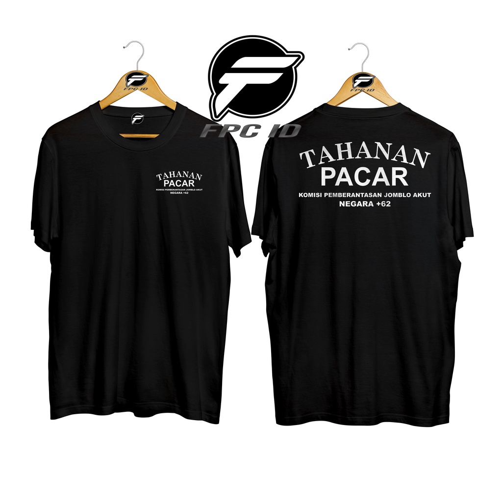 Kaos Kata Tahanan Pacar Cotton Combed 30s Pakaian Pria Atasan Wanita Jumbo Pilihan Favorit Fpc Id