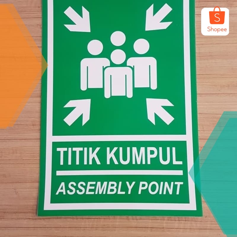 

Terlaris TITIK KUMPUL ASSEMBLY POINT STICKER LABEL K3 RAMBU 60X40CM Keren