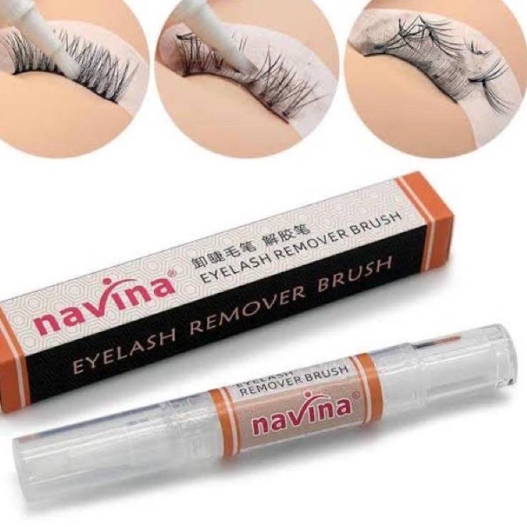 Terbatas--NAVINA eyelash remover pen brush / pen remove eyelash extension