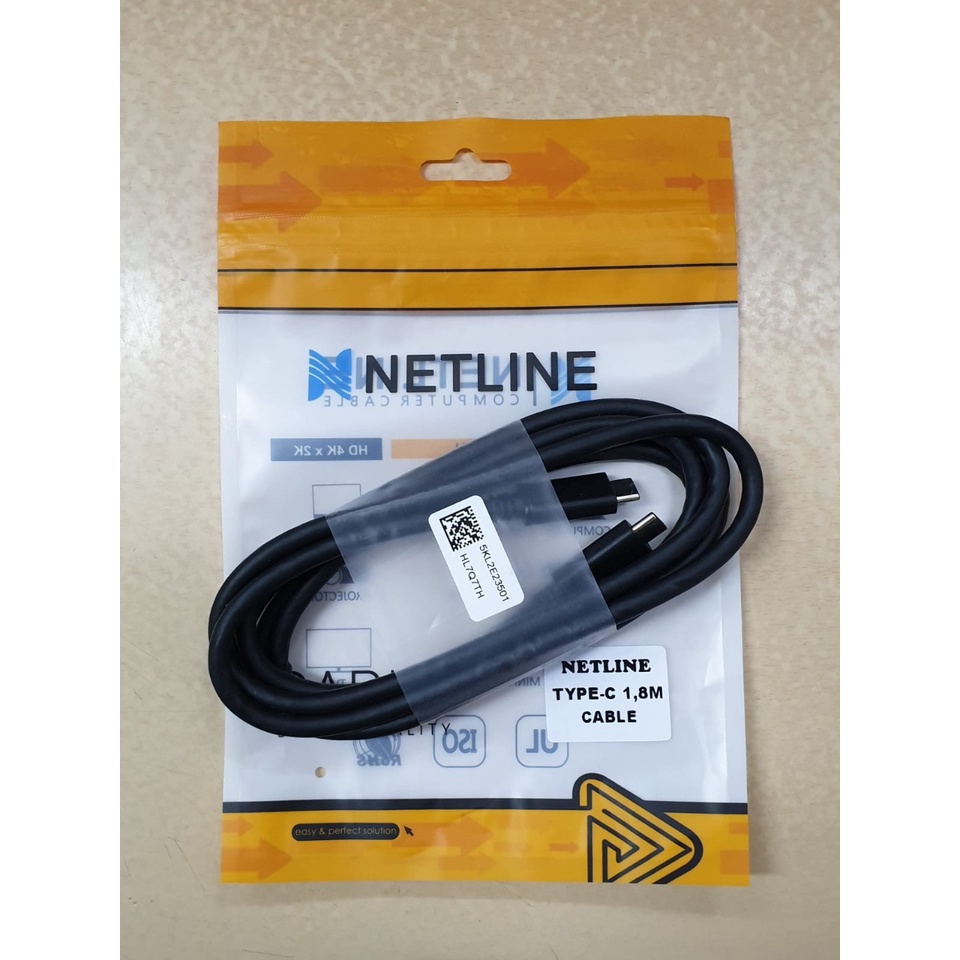 Netline Kabel Type-C to Type-C 1.8Meter