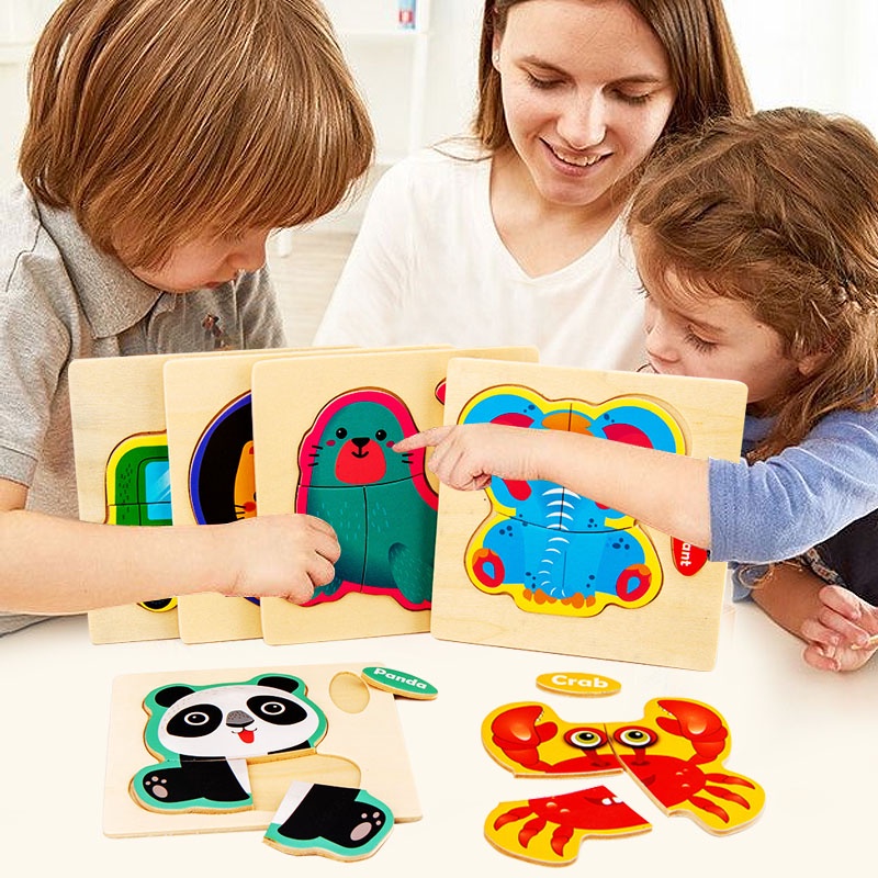 Puzzle kayu anak / Mainan Edukasi anak / wooden toys C275