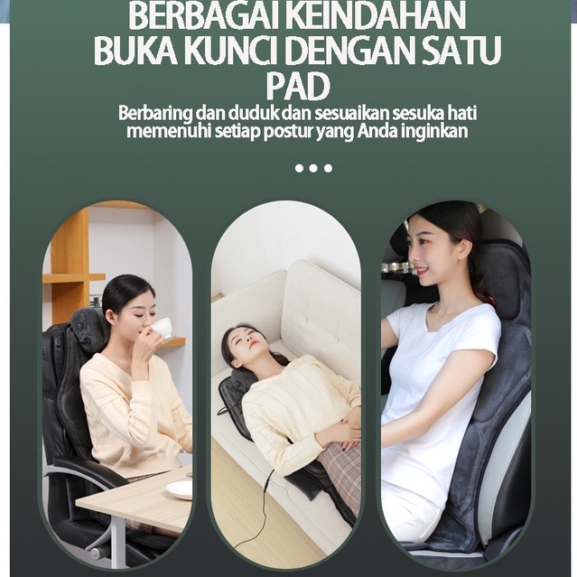 Pijat leher mobil multifungsi bantal rumah mobil getaran seluruh tubuh Bantal pijat mobil yang dipanaskan