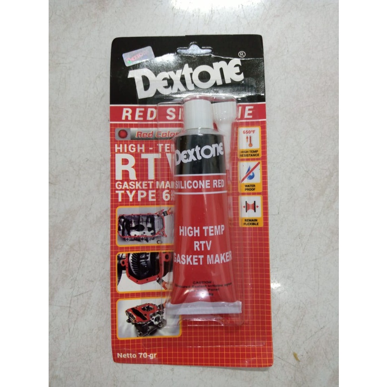 LEM DEXTONE RED SILICONE SILIKON SEALANT 650 HIGH TEMP 30 Gr 70 Gr