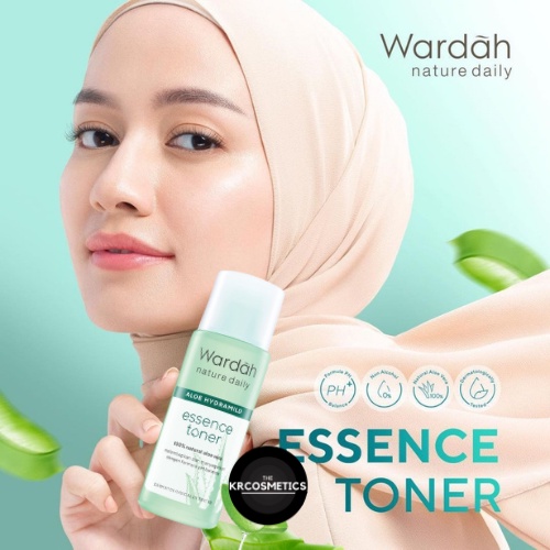 Wardah Nature Daily Aloe Hydramild Essence Toner 100 ml - Toner Multifungsi