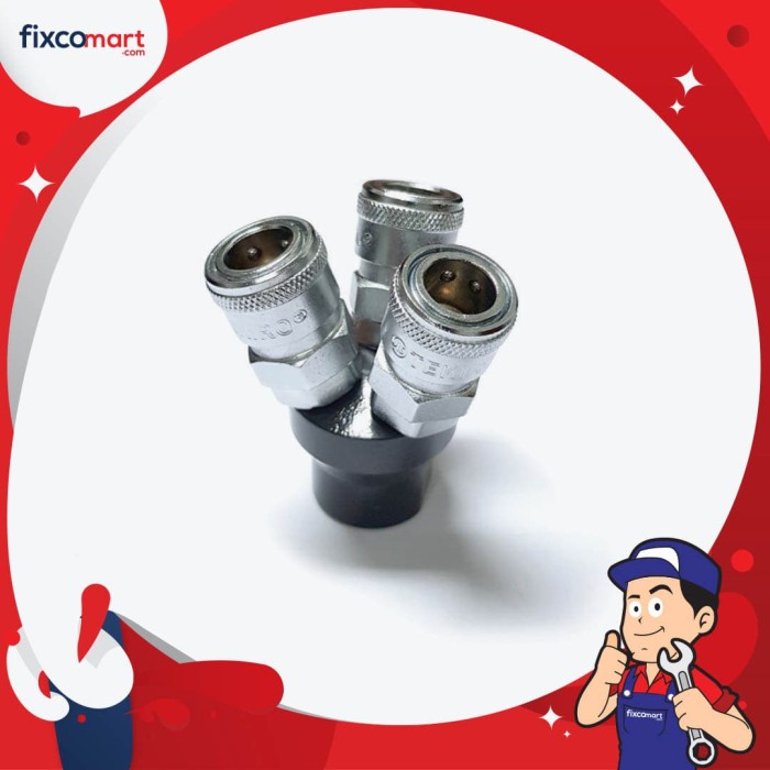 Tekiro Coupler Cabang 3 / Tekiro Quick Coupler 3 Way