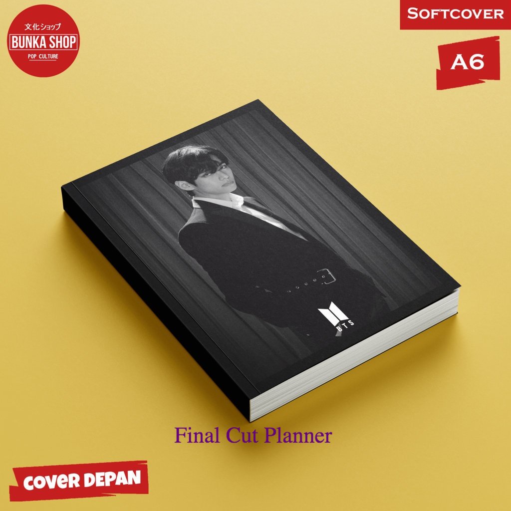 

Pocket Note KPOP BTS Black V Softcover A 6 Buku Tulis Catatan Notes Agenda Planner Jurnal