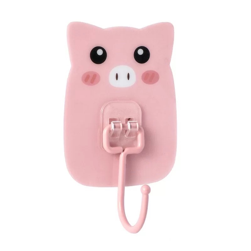 TOKOMUDA HOOK Pengait Gantung Superglue Karakter Lucu Koala Piggy Panda Tiger LG48