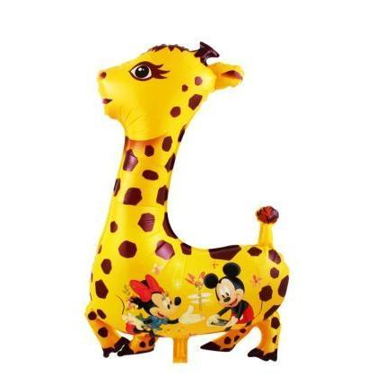 GROSIR 50 BIJI Balon Foil Jerapah warna termurah bisa dijual kembali - Termurah Grosir Mainan Balon 