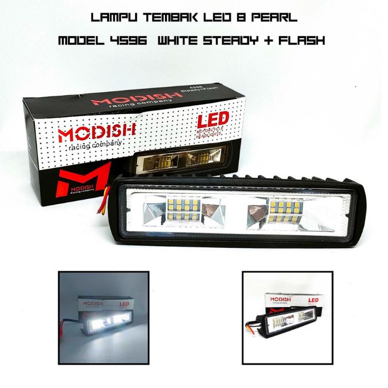 Lampu Tembak Sorot 10 Mata LED CWL Runnning Biru Kiri Kanan Slim Bar