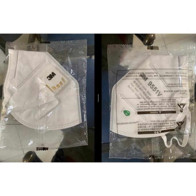 Masker 3M 9551V Ventilator Velved N95 KN95 N90 KN90 - 1 PCS SEGEL ORI 25-fashinsbrand Juara