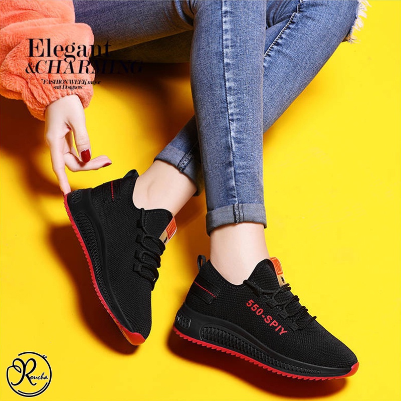 Sepatu Sneakers Wanita Fashion Terbaru Bahan Kanvas-550