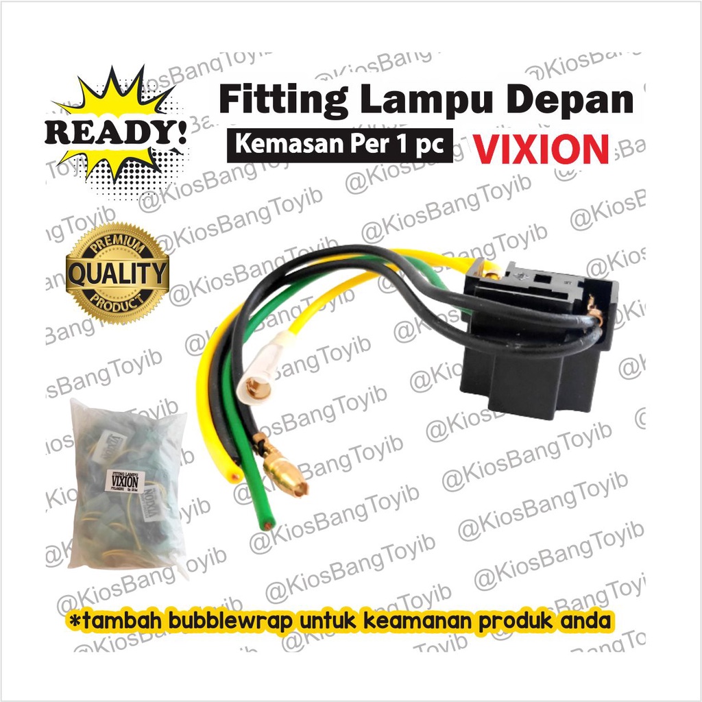 Fitting Cop Soket Socket Lampu Depan H4 Yamaha VIXION SCOOPY (yusho)