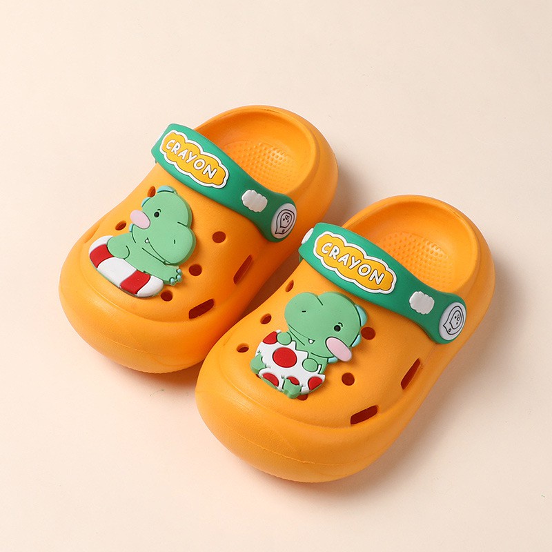 Sandal Anak Dinosaurus EVA Bahan Perlindungan Lingkungan Non-slip Cocok Untuk Usia 1-5 Tahun