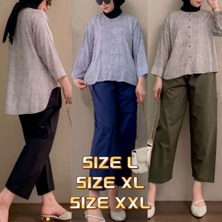 SET BLOUSE KULOT / 2IN1 SET MUSLIMAH/ KINAN - DM TT/ SET BUSUI /BLUS SALUR+ CLANA KULOT / BAJU STELA