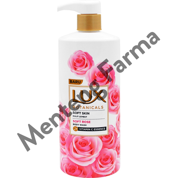 Lux Botanicals Sabun Mandi Cair Soft Rose 580 ML - Sabun Kecantikan dengan Vitamin C Essence