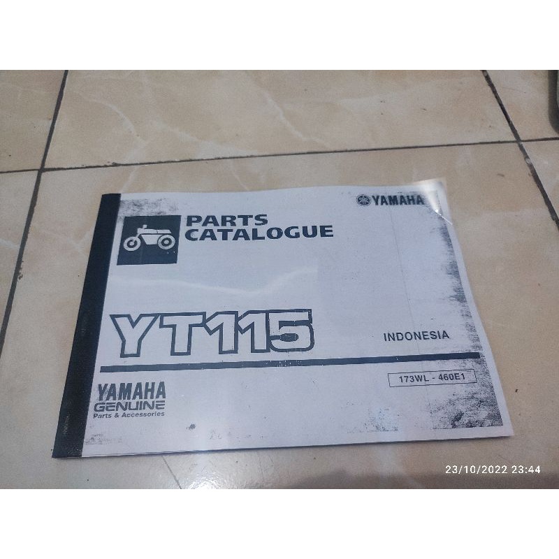 buku panduan parts part katalog catalog catalogue YT 115 YT115 COPY ORIGINAL