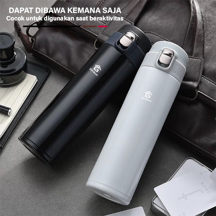 GM Bear Termos Tumbler Stainless Steel 500mlBotol Minum Hot & Cold Vacuum Cup