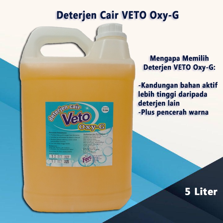 VETO OXY-G Deterjen Laundry Cair 5 Liter