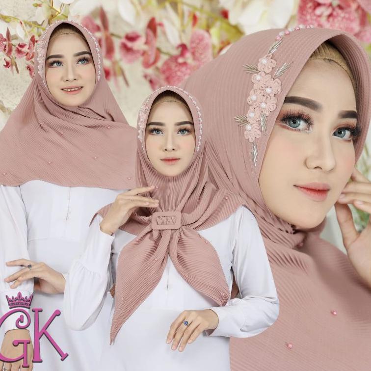 "TGL.18Oc22ᴰ" PET BUNGA SAKURA GK / JILBAB INSTAN / JILBAB PET PLISKET GESPER / KHIMAR PAYET / SEGIT
