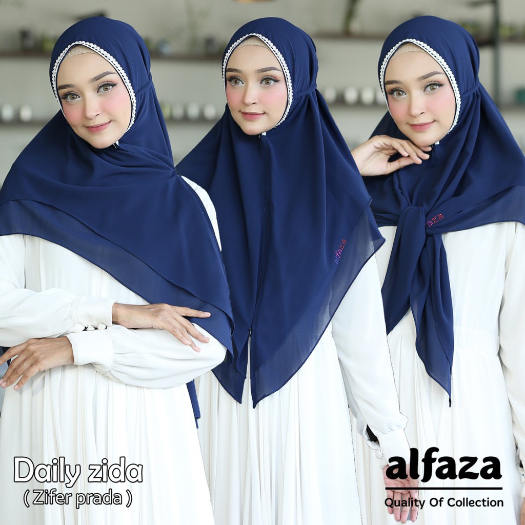 Jilbab Instan Daily Zida Ori Alfaza Falisha Hijab BY QOID