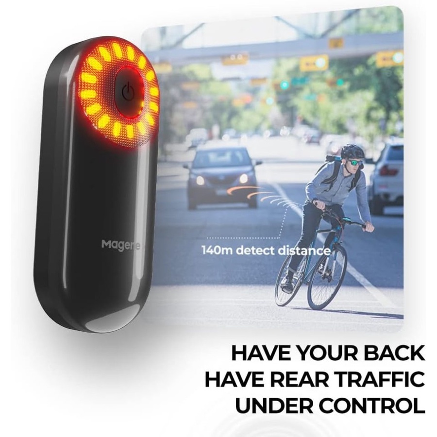 Magene L508 Bike Radar Tail Light Smart Rear View Lampu Sepeda Varia