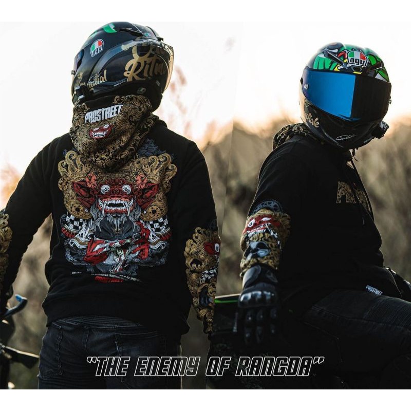 SWEATER HOODIE PROSTREET BARONG WARNA HITAM