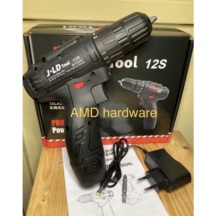 Mesin Bor Baterai Cordless Drill Jld 12V (Makita/Dewalt/Bosch/Maktec)
