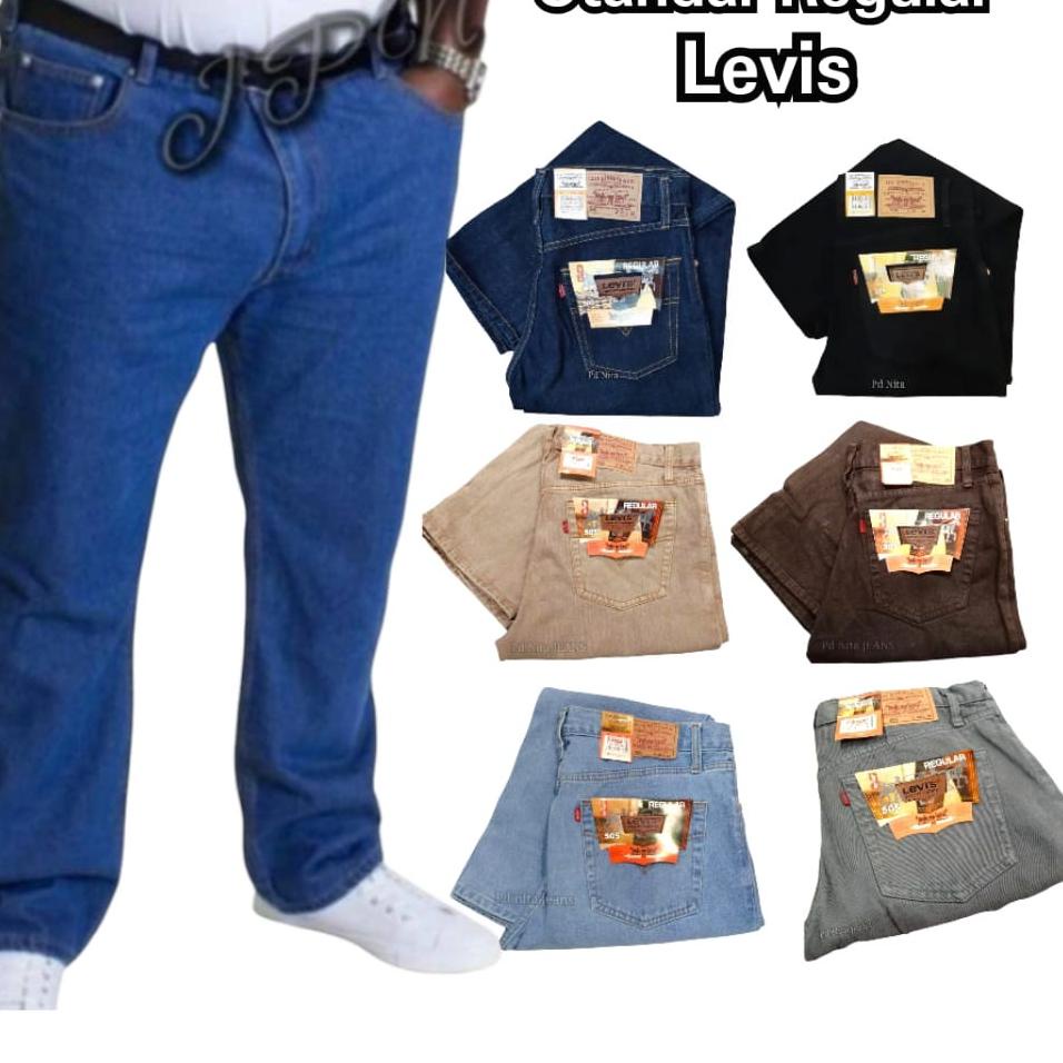 Langsung Atc BIG SIZE CELANA JEANS PRIA REGULAR FIT JUMBO PUTIH 45 / JEANS PRIA JUMBO PUTIH 45