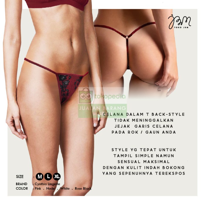 Diskon T String Renda / G String Cynthia / Celana Dalam Seksi / Cd Seksi