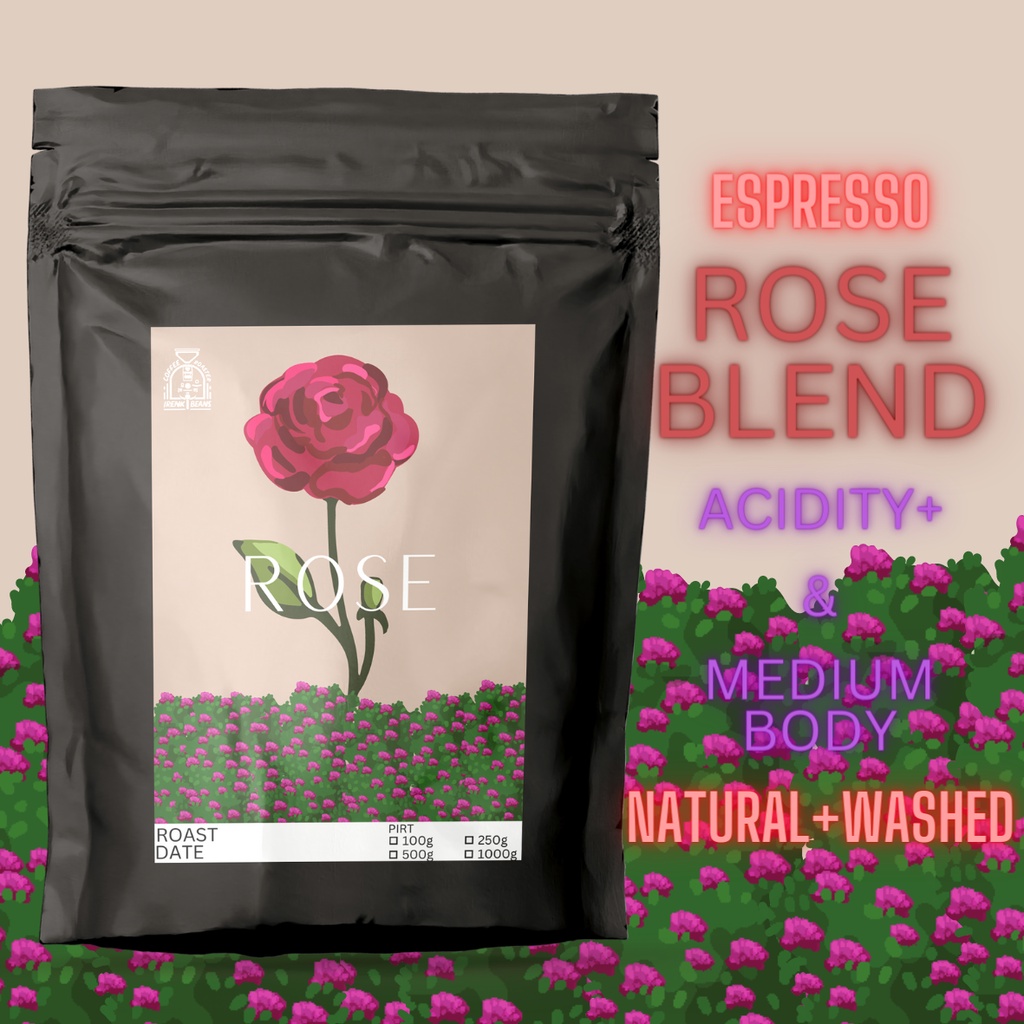 

ROSE BLEND - Full Arabika Natural Washed - 100 Gram - Acidity