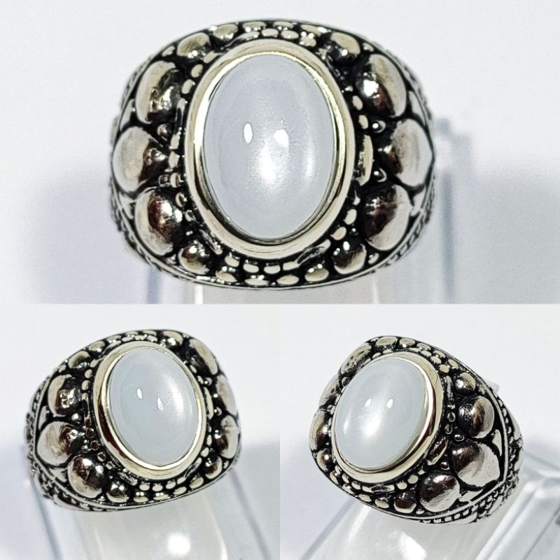 CINCIN BATU AKIK MOONSTONE CEYLON CODE 02214