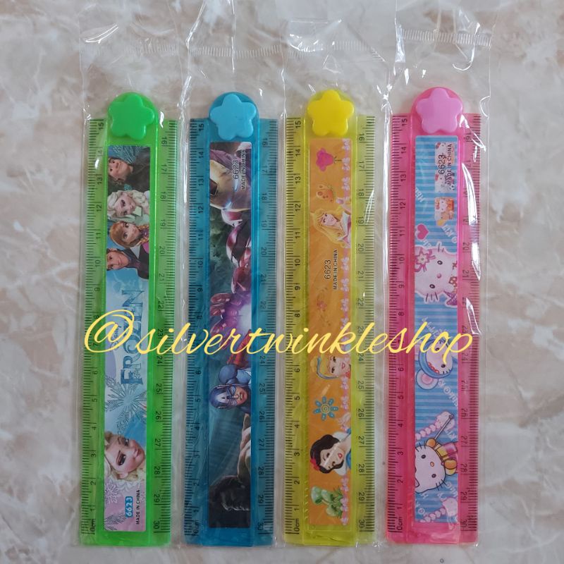 

Penggaris lipat 30cm karakter warna warni bergambar alat tulis sekolah anak kantor mistar random termurah lucu ruler plastik lurus akrilik bening bolpen bolpoin pulpen garisan stationery penghapus eraser edukatif geometri pena origami kartun frozen